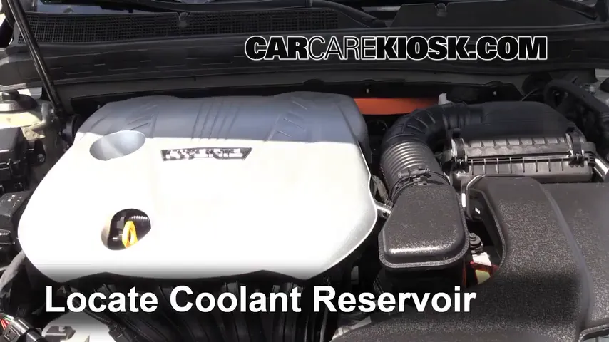 2012 Kia Optima Hybrid 2.4L 4 Cyl. Coolant (Antifreeze) Flush Coolant